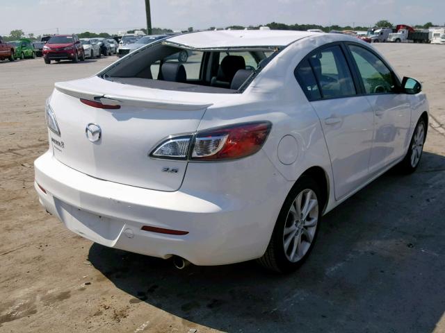 JM1BL1S52A1259860 - 2010 MAZDA 3 S WHITE photo 4