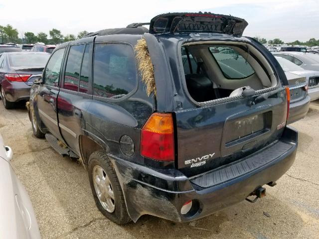 1GKDT13S672147907 - 2007 GMC ENVOY BLACK photo 3