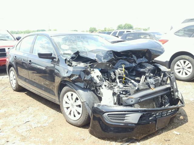 3VW2K7AJ3EM382545 - 2014 VOLKSWAGEN JETTA BASE BLACK photo 1