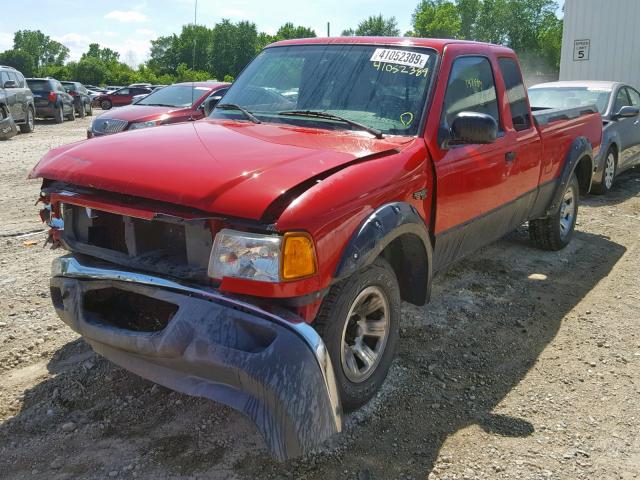 1FTYR14V21TA76498 - 2001 FORD RANGER SUP RED photo 2