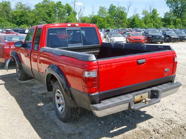 1FTYR14V21TA76498 - 2001 FORD RANGER SUP RED photo 3