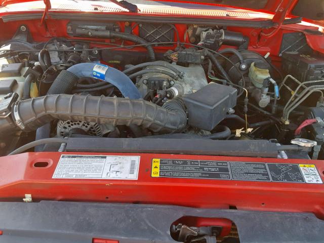 1FTYR14V21TA76498 - 2001 FORD RANGER SUP RED photo 7