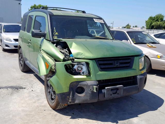 5J6YH28717L014422 - 2007 HONDA ELEMENT EX GREEN photo 1