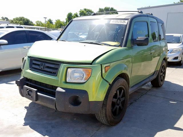 5J6YH28717L014422 - 2007 HONDA ELEMENT EX GREEN photo 2