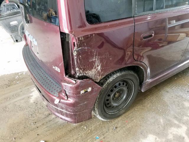 JTLKT334854005886 - 2005 TOYOTA SCION XB 栗色 照片 9