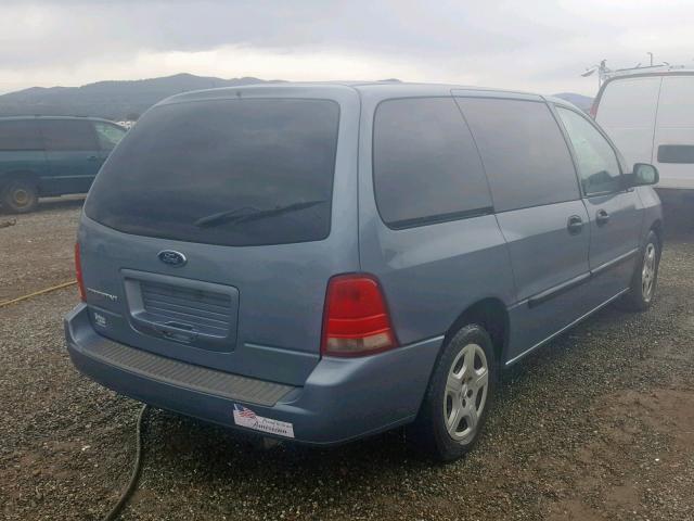 2FMZA50694BA38591 - 2004 FORD FREESTAR S BLUE photo 4