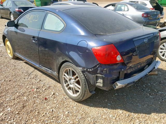 JTKDE177470184311 - 2007 TOYOTA SCION TC ლურჯი ფოტო 3