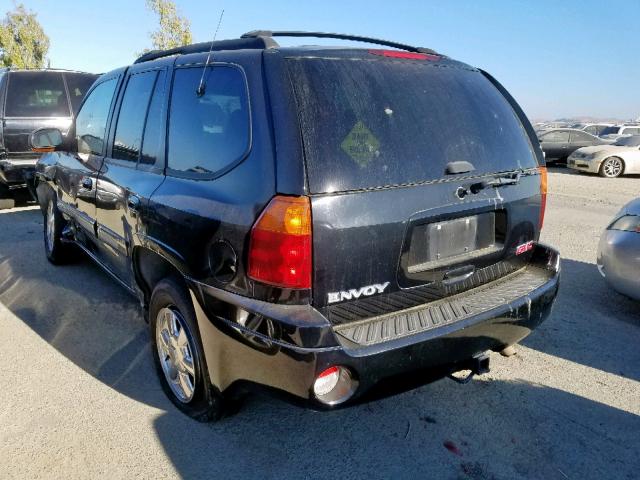 1GKDT13S932234954 - 2003 GMC ENVOY BLACK photo 3