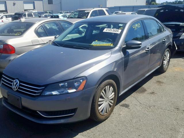 1VWAP7A31EC026384 - 2014 VOLKSWAGEN PASSAT S GRAY photo 2