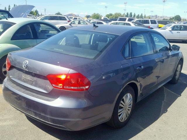 1VWAP7A31EC026384 - 2014 VOLKSWAGEN PASSAT S GRAY photo 4