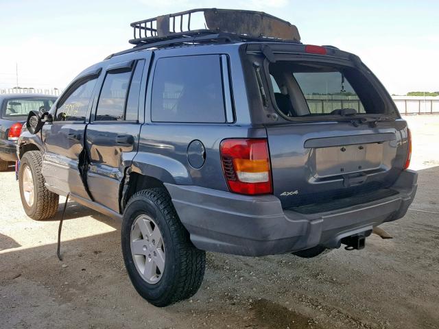 1J4GW48S12C173368 - 2002 JEEP GRAND CHER BLUE photo 3