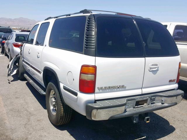 3GKGK26G81G249785 - 2001 GMC YUKON XL K WHITE photo 3