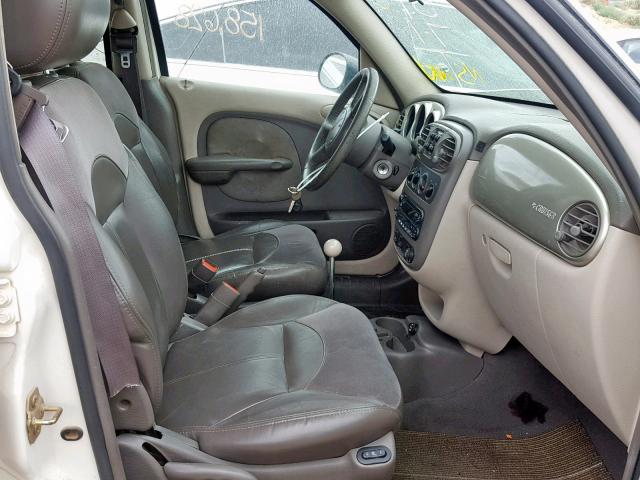 3C8FY68BX2T266464 - 2002 CHRYSLER PT CRUISER WHITE photo 5