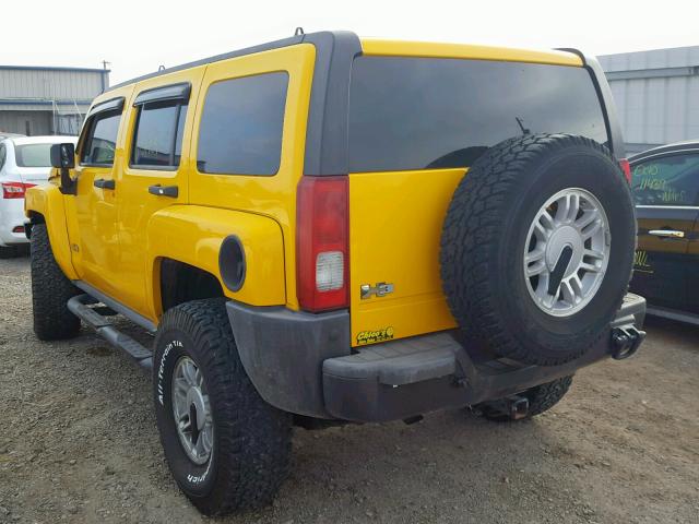 5GTDN136168109420 - 2006 HUMMER H3 YELLOW photo 3