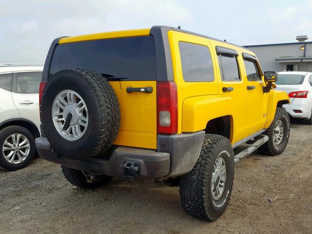 5GTDN136168109420 - 2006 HUMMER H3 YELLOW photo 4