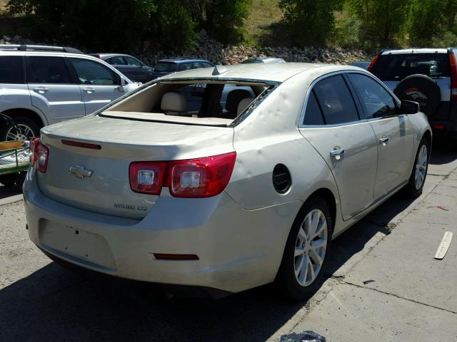 1G11H5SA2DF232093 - 2013 CHEVROLET MALIBU LTZ GOLD photo 4