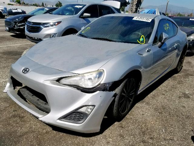 JF1ZNAA1XD2707855 - 2013 TOYOTA SCION FR-S SILVER photo 2