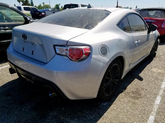 JF1ZNAA1XD2707855 - 2013 TOYOTA SCION FR-S SILVER photo 4