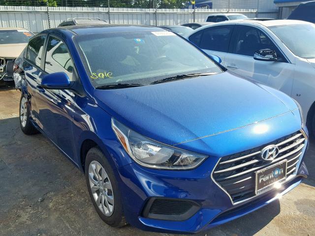 3KPC24A36JE032001 - 2018 HYUNDAI ACCENT SE BLUE photo 1