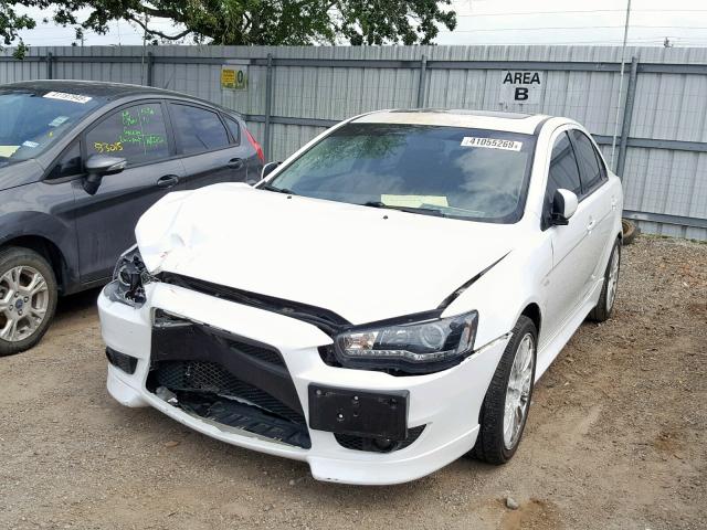 JA32U8FWXAU018800 - 2010 MITSUBISHI LANCER GTS WHITE photo 2