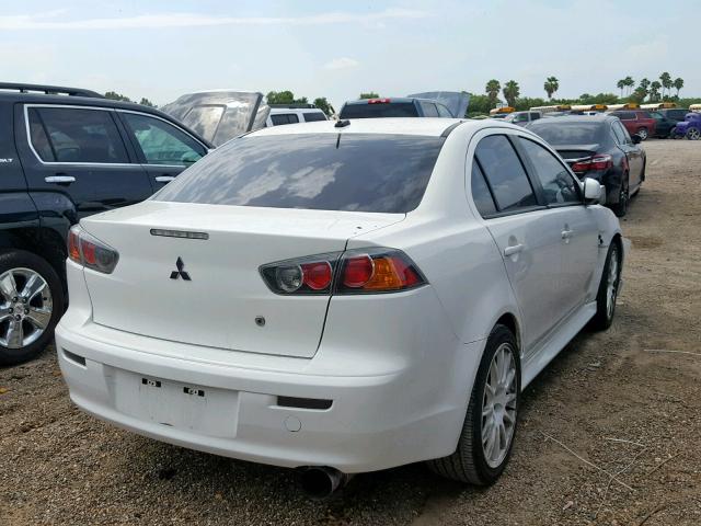 JA32U8FWXAU018800 - 2010 MITSUBISHI LANCER GTS WHITE photo 4