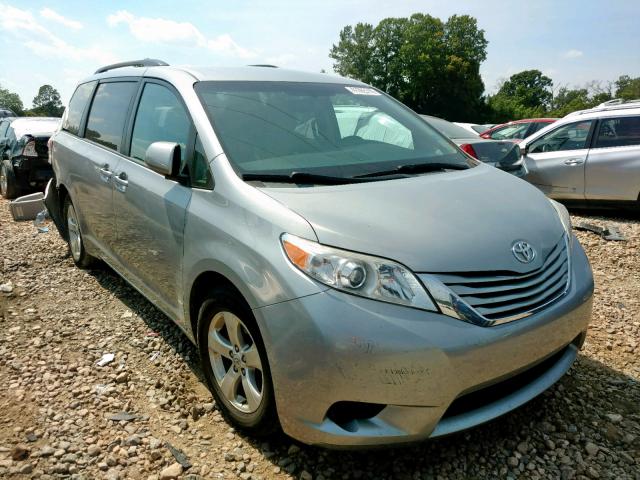 5TDKK3DC9FS671777 - 2015 TOYOTA SIENNA LE SILVER photo 1