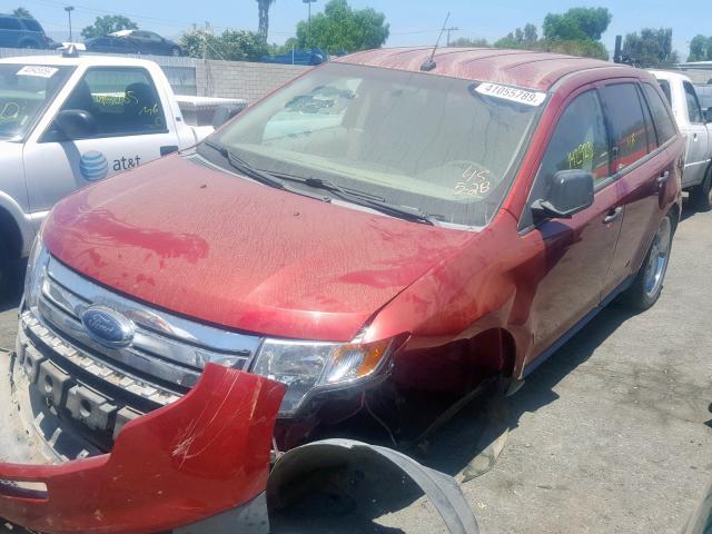 2FMDK36C07BA82220 - 2007 FORD EDGE SE RED photo 2