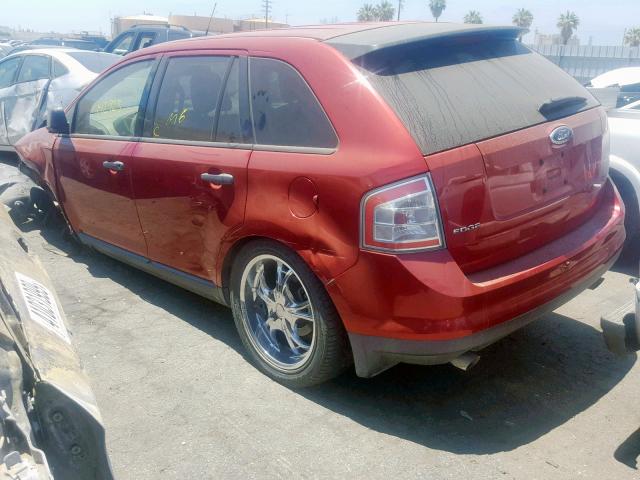 2FMDK36C07BA82220 - 2007 FORD EDGE SE RED photo 3