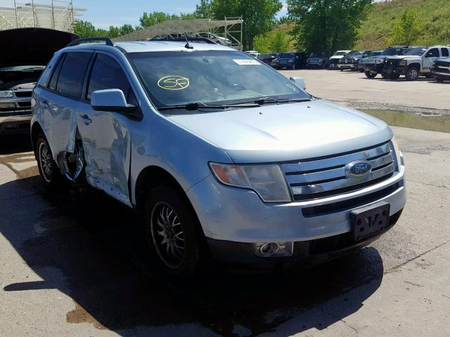 2FMDK48C38BA71555 - 2008 FORD EDGE SEL BLUE photo 1