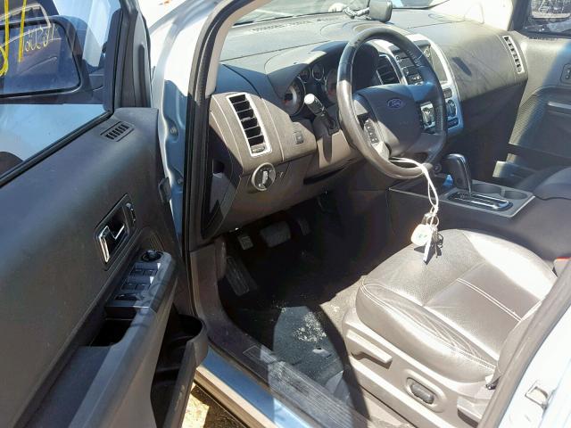 2FMDK48C38BA71555 - 2008 FORD EDGE SEL BLUE photo 9