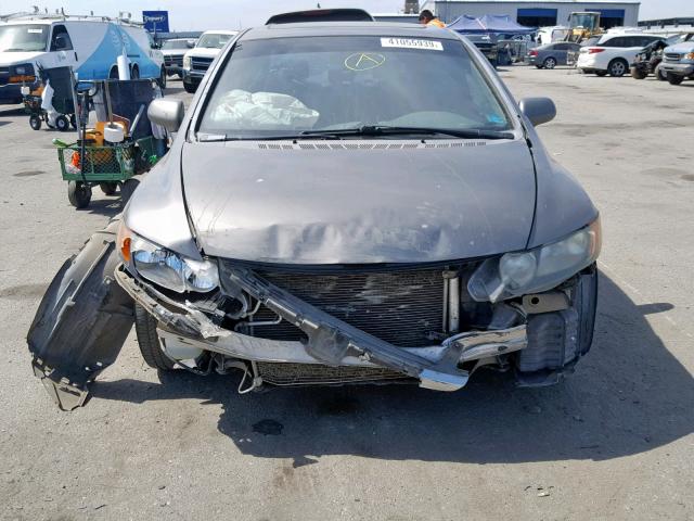 2HGFA16918H506903 - 2008 HONDA CIVIC EXL CHARCOAL photo 9