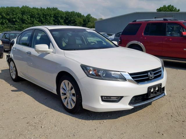 1HGCR3F89DA034425 - 2013 HONDA ACCORD EXL WHITE photo 1