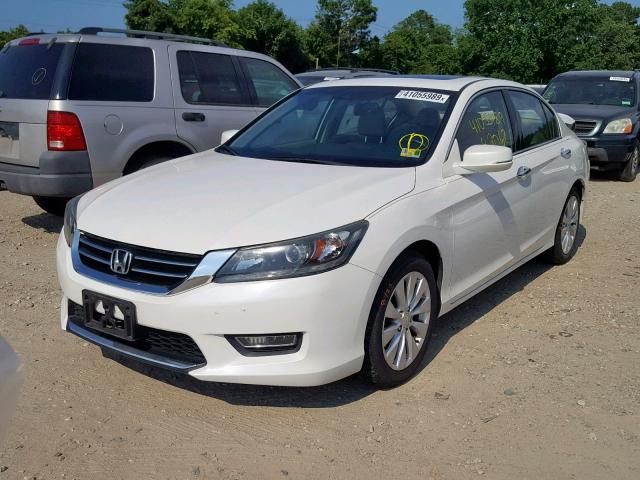 1HGCR3F89DA034425 - 2013 HONDA ACCORD EXL WHITE photo 2