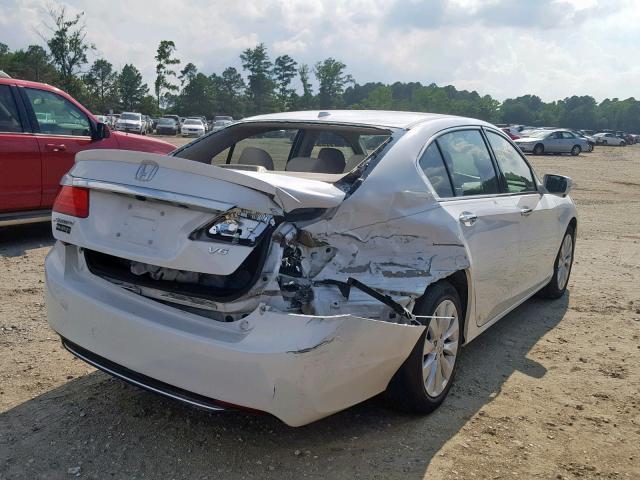 1HGCR3F89DA034425 - 2013 HONDA ACCORD EXL WHITE photo 4