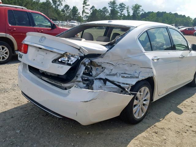 1HGCR3F89DA034425 - 2013 HONDA ACCORD EXL WHITE photo 9