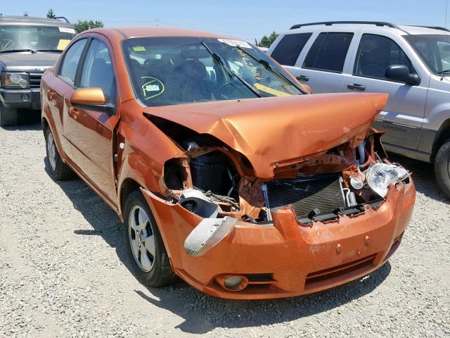 KL1TD56657B132199 - 2007 CHEVROLET AVEO BASE Narıncı foto 1