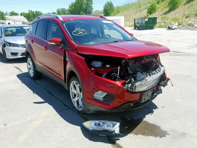 1FMCU9J98KUA19163 - 2019 FORD ESCAPE TIT RED photo 1