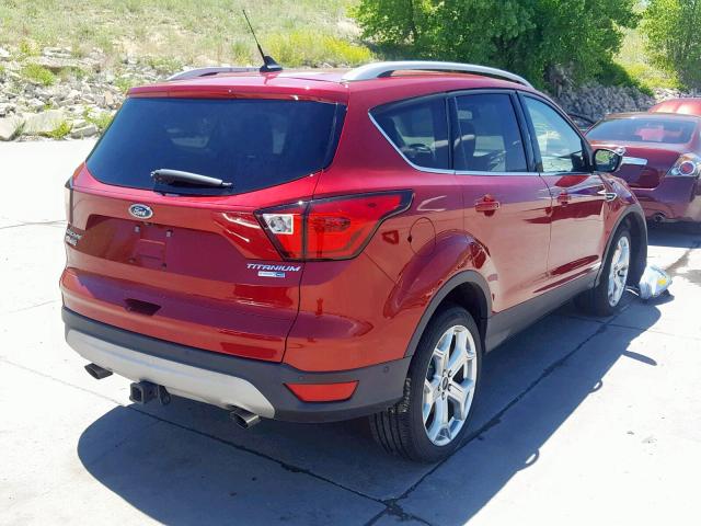 1FMCU9J98KUA19163 - 2019 FORD ESCAPE TIT RED photo 4