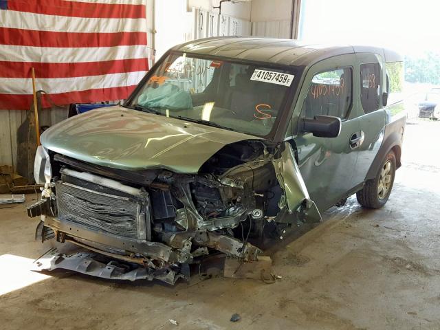 5J6YH28593L033437 - 2003 HONDA ELEMENT EX GREEN photo 2