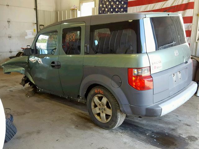 5J6YH28593L033437 - 2003 HONDA ELEMENT EX GREEN photo 3