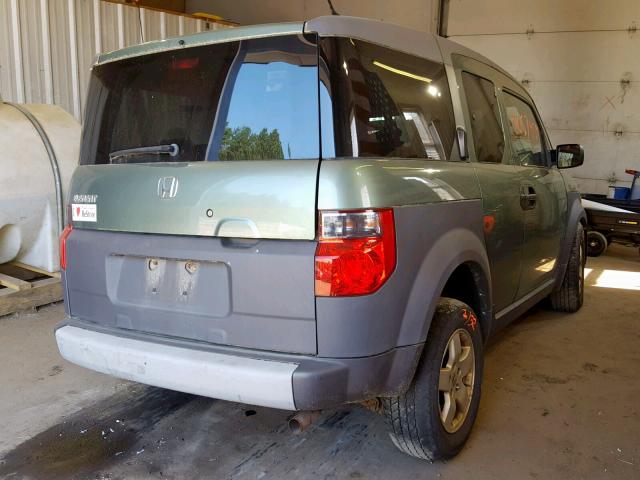 5J6YH28593L033437 - 2003 HONDA ELEMENT EX GREEN photo 4