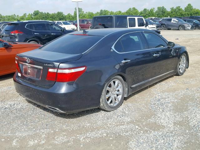 JTHGL46F275012770 - 2007 LEXUS LS 460L GRAY photo 4