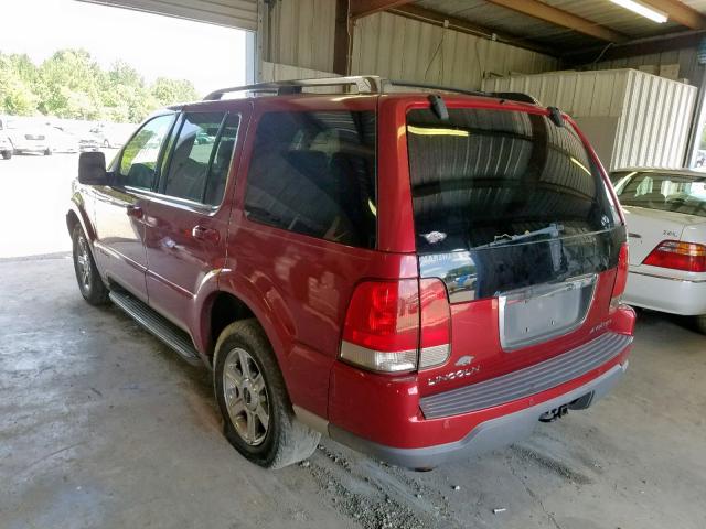 5LMEU68H44ZJ07344 - 2004 LINCOLN AVIATOR Qırmızı foto 3