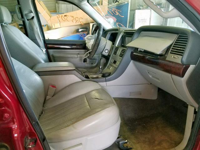 5LMEU68H44ZJ07344 - 2004 LINCOLN AVIATOR Qırmızı foto 5