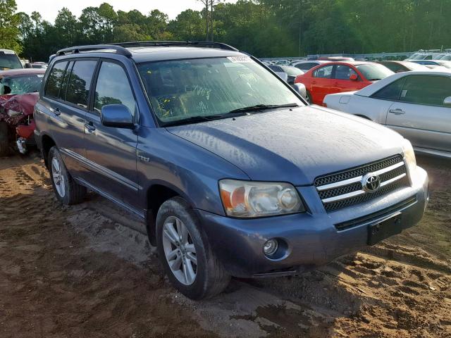 JTEEW21AX70036081 - 2007 TOYOTA HIGHLANDER BLUE photo 1