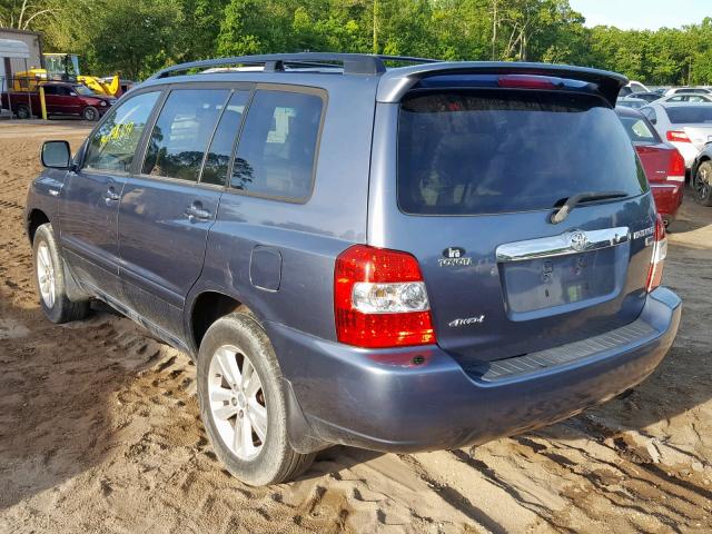 JTEEW21AX70036081 - 2007 TOYOTA HIGHLANDER BLUE photo 3