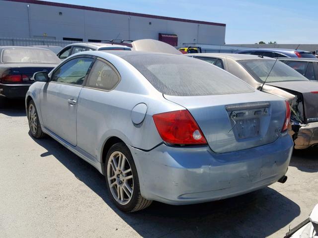 JTKDE167870213648 - 2007 TOYOTA SCION TC ლურჯი ფოტო 3