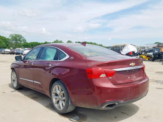 2G1145S32G9173749 - 2016 CHEVROLET IMPALA LTZ RED photo 3