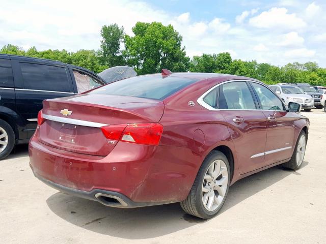 2G1145S32G9173749 - 2016 CHEVROLET IMPALA LTZ RED photo 4