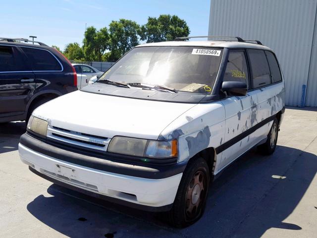 JM3LV5223M0350701 - 1991 MAZDA MPV WAGON WHITE photo 2